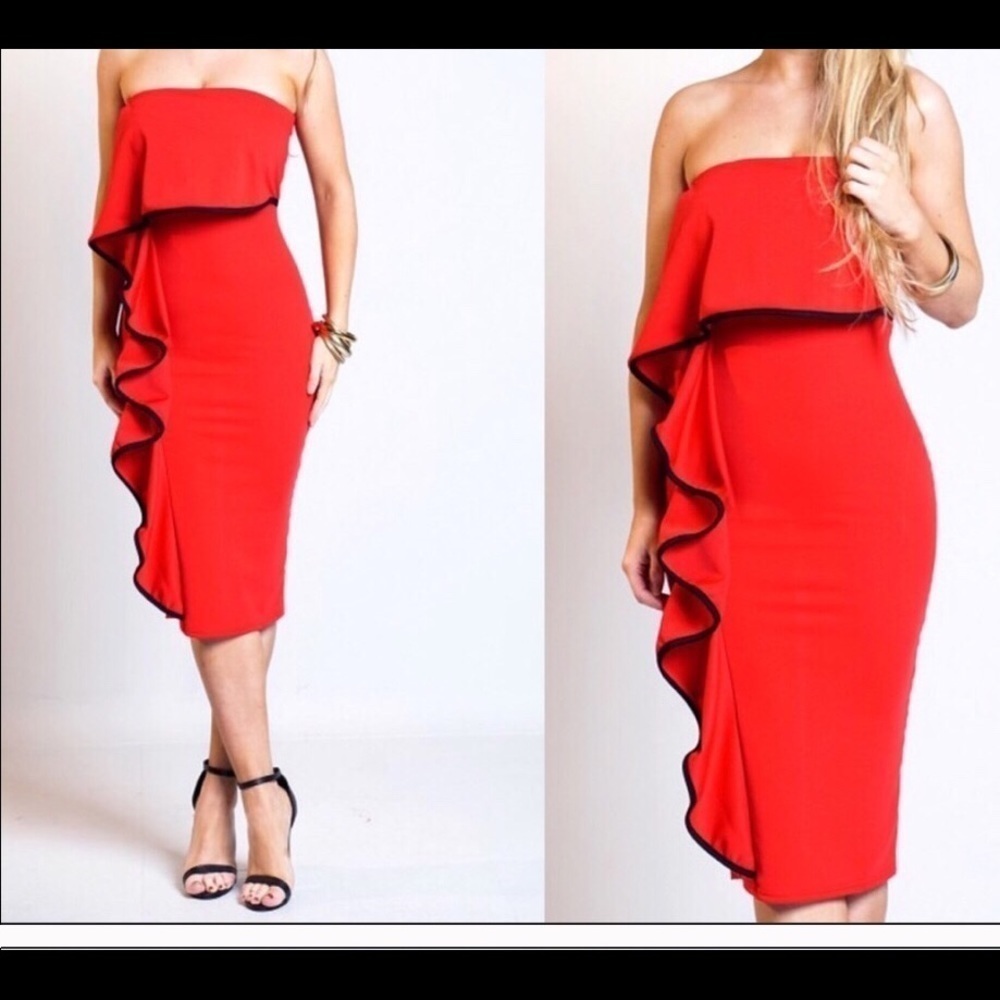 Only 1‎ Left Beautiful Frill Dress -> 1 LEFT Lovely Ruffle Frock